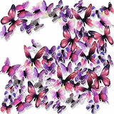Ewong - Pegatinas De Pared Con Diseño De Mariposa En 3d, Man