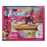 Muñeca Barbie Gimnasta Barra De Equilibrio C/ Accesorio -myr