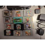 Nintendo 64 N64 Impecable + 2 Joystick + 11 Juegos Anda