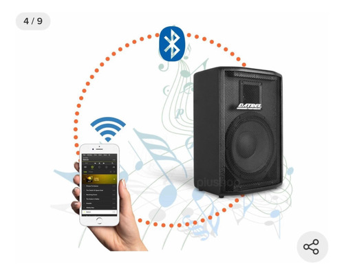 Caixa De Som Acústica Amplificada Ativa Bluetooth Usb Datrel