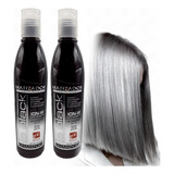 Shampoo Matizador Negro Cabello Platinado 250ml 2 Piezas