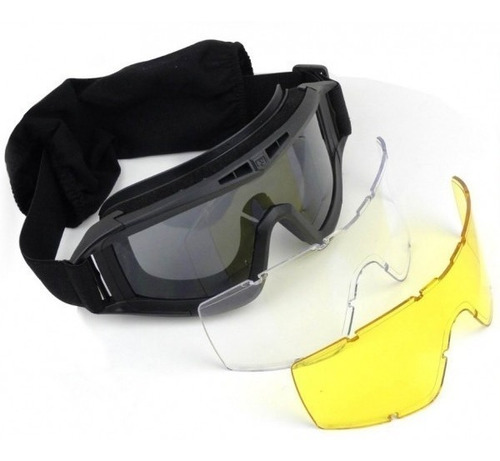 Googles Tacticos Airsoft Gotcha Motociclismo Gafas Lentes