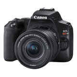  Canon Eos Rebel Kit Canon Sl3 + 18-55mm Is Stm Sl3/250d Dslr Cor  Preto