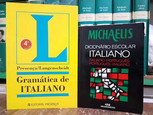 Gramática De Italiano + Dicionário Escolar Michaelis