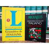 Gramática De Italiano + Dicionário Escolar Michaelis