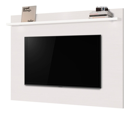 Painel Para Tv 100% Mdp Luna 160 Cm Branco