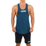 Playera John Leopard Gym Tank Stringer Gimnasio Corte Olimpi