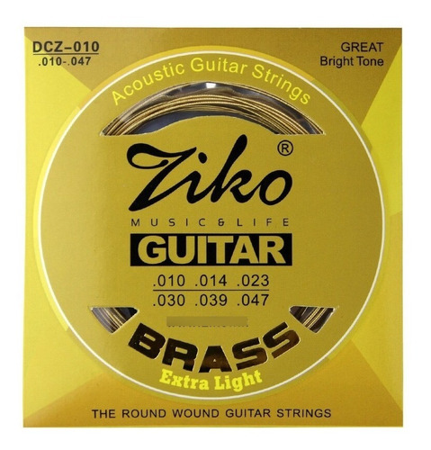 Encordado Para Guitarra Electroacústica Ziko Dcz-010
