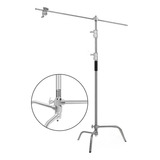 Tripié C Lightstand Acero Uso Rudo 3.30m + Brazo 1.28m 