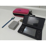 Nintendo Dsi Black + 1 Case + 1 Carregador + 1 Caneta + Cartão Sd 32gb  - Leia O Anuncio