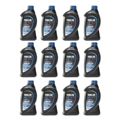 Aceite para motor Yamaha mineral 20W-50 para moto\u002Fcuatriciclo 1 pack de 12 unidades x 1L \u002F 12L | Meses sin interés