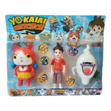 Yo Kai Watch Muñecos X3 Perso 20cm Articulados + 5 Medallas!