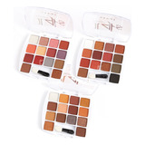 Kit 2 Paletas 24 Sombras Maquiagem Nake Pincel Nude Vivai