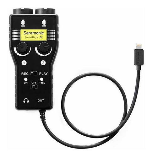 Saramonic Micrófono Xlr De 2 Ch De 0.138 in Y Interfaz De Gu