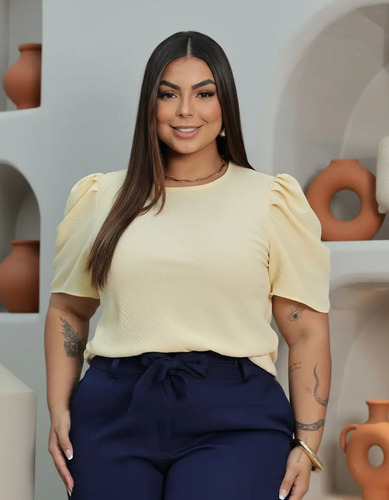 Blusa Plus Size Feminina Camisa Casual Natal Festa | MercadoLivre
