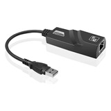 Adaptador Ethernet Lan Con Cable Usb 3,0 A Rj45 10/100mbps 
