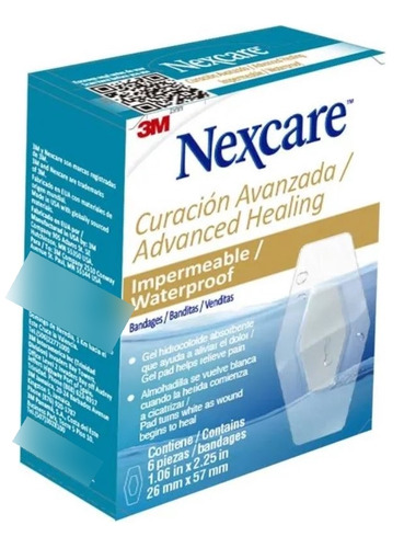 Banditas Imperm Transp Curacion Avanzada X6 - 3m Nexcare