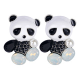 Elegante Conjunto De Broches Con Forma De Panda, Decoración