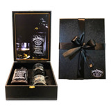 Kit Premium Box Whisky Jack Daniels 1lt + 2 Copos + Dosador