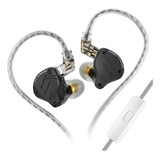 Audífonos In-ear Kz Zs10 Pro X Color Negro (con Micrófono)