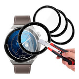 Kit 3 Micas 3d Compatible Con Huawei Watch Gt 3 Pro 46mm