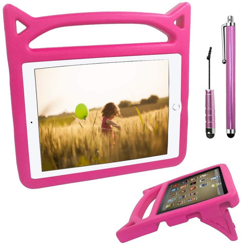 Funda De iPad Mini (4/3/2) Dakuan Con Lapiz Optico Rosa