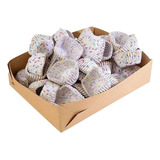 Pirotin Cupcake Comun Nº5 Caja X100 Color Blancos