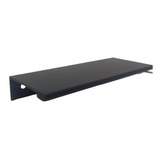 Manija Tirador Mueble Cocina Aluminio Vento Negra 96mm