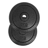 Par De Anilhas 5kg De Ferro Para Halter Academia C/nf - Dsr