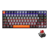 Teclado Machenike Wired Brown Switch Led Backlit Deep Gray