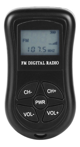 Radio Portátil Kdka-600 Mini Fm Estéreo Con Pantalla Lcd De