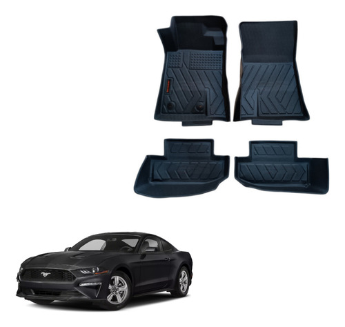 Kit De Tapetes Uso Rudo Para Ford Mustang 2018