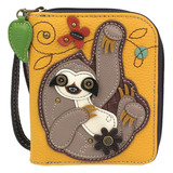 Chala Sloth Zip-around Chala Bolsos Chala Wallet Sloth Lover