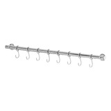 Suporte De Cozinha Porta Talheres 60cm Com 12 Ganchos