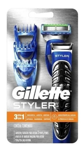 Gillette Styler 3 En 1 Afeitadora Vello Corporal Y Facial