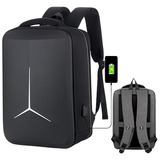 Mochila Notebook 15.6 Antigolpes Rigida Reflectante Usb 