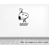Vinil Sticker Pared 120cm Snoopy Woodstock Cabeza L2-8