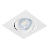 Luminario Empotrable Cuadrado De Led Dirigible Volteck 46947 Color Blanco