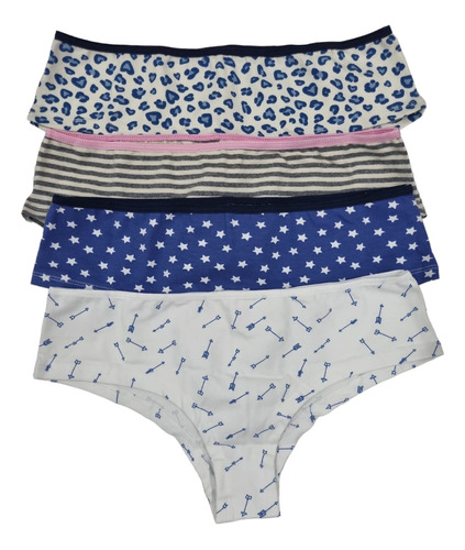 Culotte Algodon Promesse Estampado Pack X 4