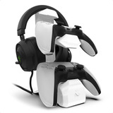Suporte 2 Controles Headset Headphone Mesa Playstation 5 Ps5