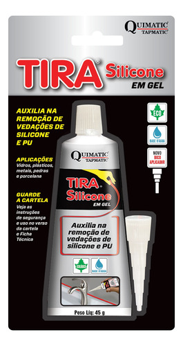 Tira Silicone Removedor Pu Em Gel Ecológico 45g