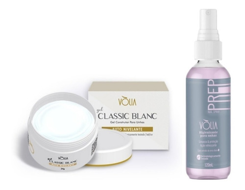 Kit Vólia - Gel Classic Blanc + Prep Nail Spray