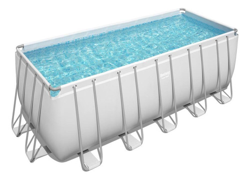 Piscina Power Steel Gris 6.40x2.74x1.32m Pool Set Bestway