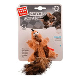 Ardilla Catch Scratch Con Catnip Y Cascabel Para Gato Gigwi Marrón