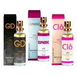 Kit 3 Perfume Gd Euphoric Clo Feminino Amakha Paris Bolsa