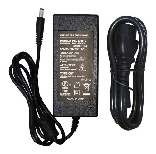  Fuente De Poder Saxxon Regulada 12v Cd 5 Amp Para Cctv