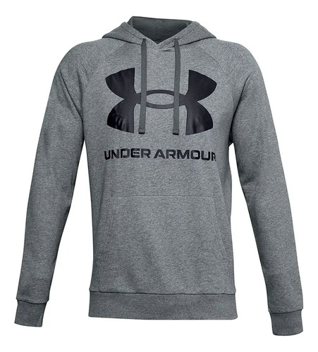 Polerón Hombre Under Armour Rival Fleece Big Logo Gris