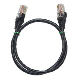 Cabo Rede Internet Rj45 Preto 1 Metro Alta Velocidade