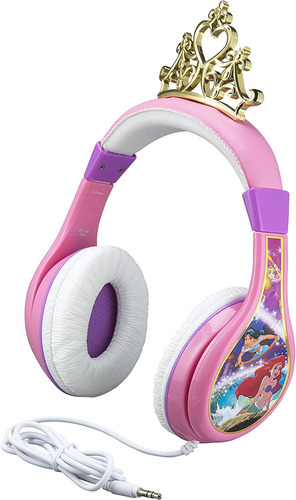 Auriculares Disney Princess Kids Estéreo Ajustables Para Niñ