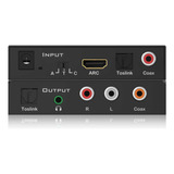 Conversor De Audio Digital Opt, Arc, Coax Para Opt, P2, Rca